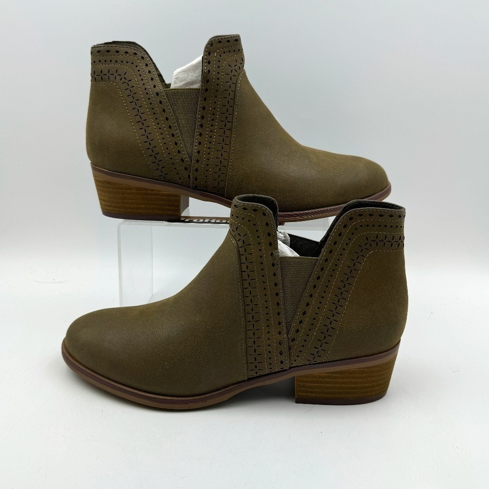 NEW MIA Jayden Pull On Bootie Olive US Size 8.5